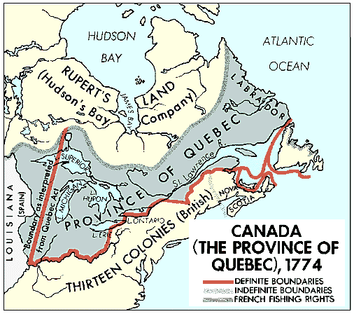 canada map french